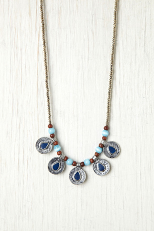 Color Center Coin Necklace