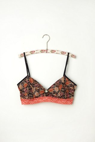 Floral Printed Mesh Bra in intimates-bras