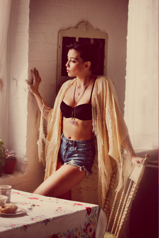 Dolphin Hem Denim Cut Off