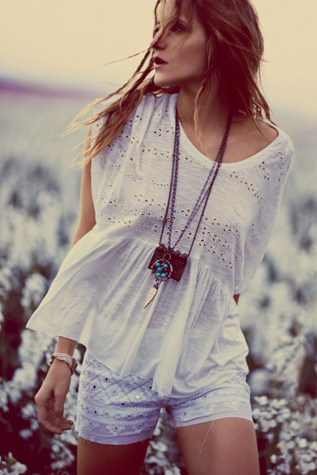 Free People Sweetart Boxy Top in knit-tops