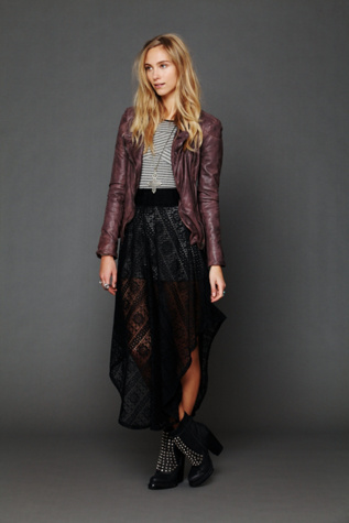 Lace Asymmetrical Skirt in written-in-the-stars