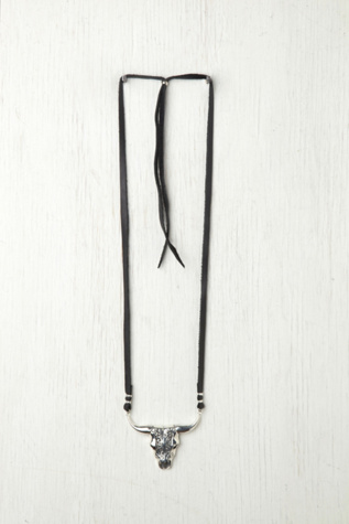 Buffalo On Leather Necklace