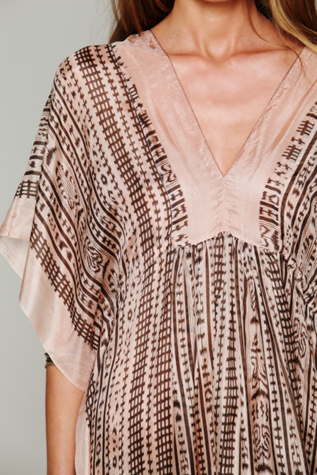 Ikat Print Maxi Kaftan