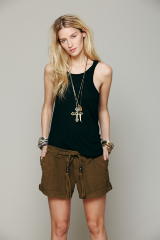 Suede Slouch Short in whats-new-shop-by-girl