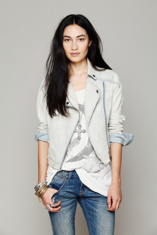 Railroad Stripe Moto Jacket in denim-jackets