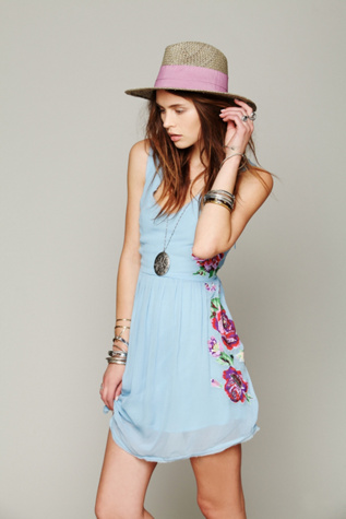 Falling Flowers Dress in clothes-dresses-fit-n-flare