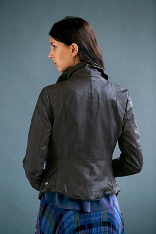 Dark Brown Biker Jacket