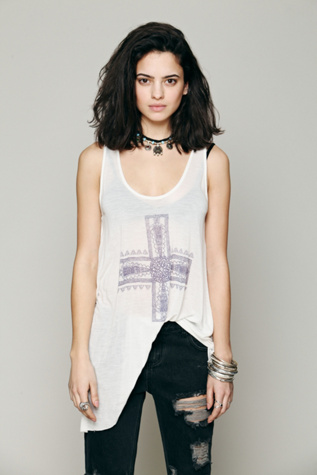 We The Free Waterfall Graphic Tank