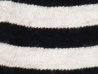 Black/Ivory Stripe