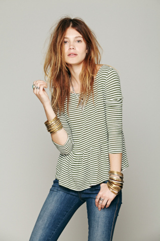 Olive / Natural Stripe