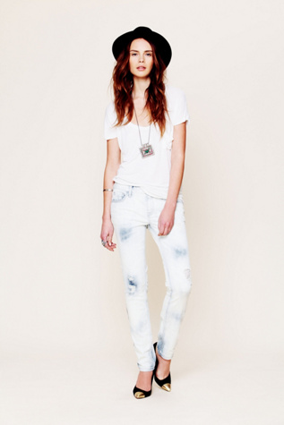 5 Pocket Washed Ankle Crop