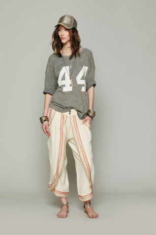 Embroidered Wrap Harem Pants in clothes-pants