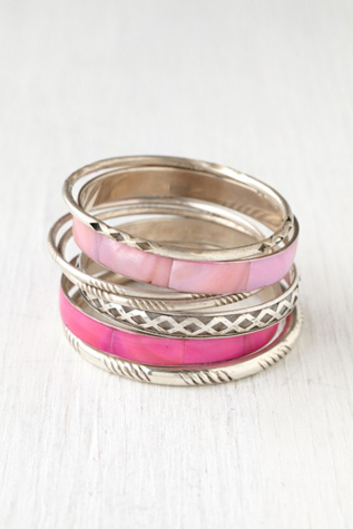 Shell Hard Bangle Set