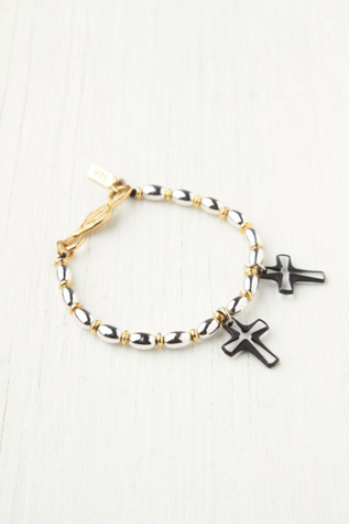 Vanessa Mooney Cross Drop Bracelet in jewelry