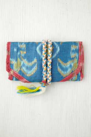 Ikat Jewelry Roll