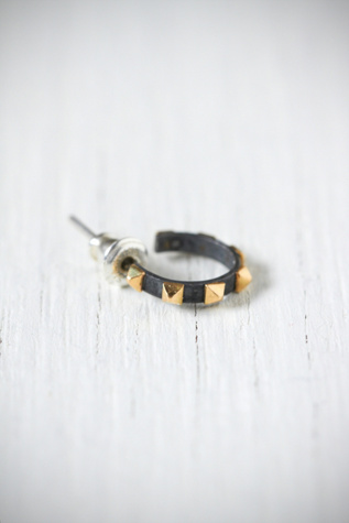 e.m. noir  Studded Small Hoop in earrings