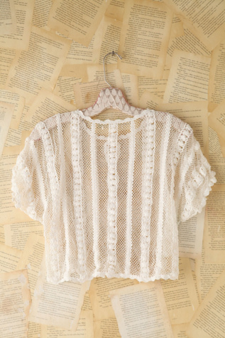 Vintage Floral Crochet Top