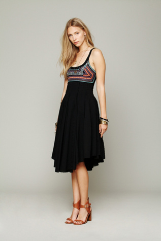 Free People Telluride Fit-N-Flare Dress in crochet-dresses