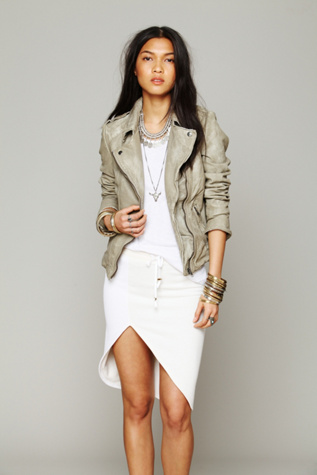 Free People French Terry Slit Skirt in skirts