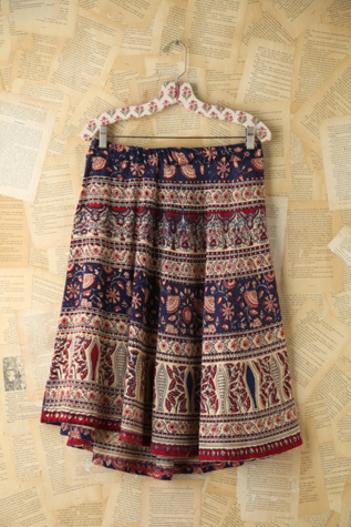 Free People Vintage Printed Skirt in vintage-skirts