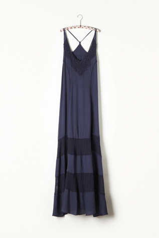 Scallop Chevron Maxi Slip in intimates-slips-and-bloomers-slips