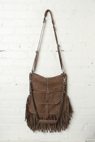 Cut n' Paste Lia Fringe Chain Tote in handbags