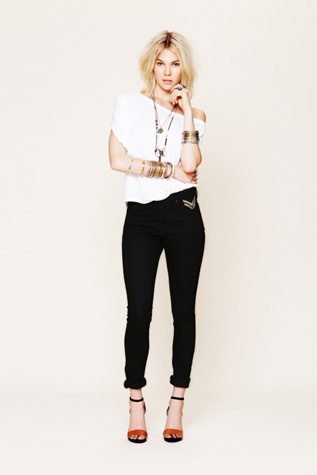 Military High Rise Skinny in denim