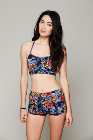 Free People Printed Dolphin Shorts in Yoga-Clothes
