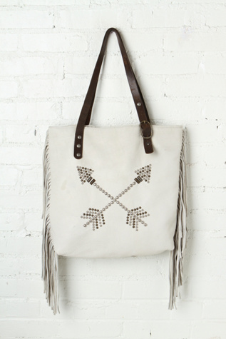 Arrow Fringe Tote in accessories-bags-shop-by-shape