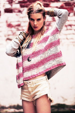Flag Pullover in features-shop-by-girl-lou