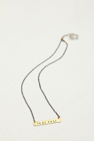 Etched Plate Necklace in jewelry