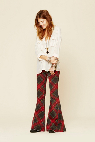 Free People Printed Cord Super Flare