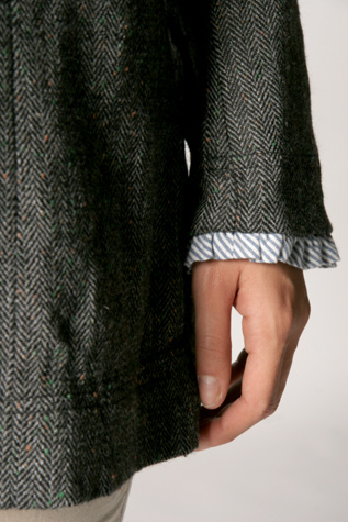 Charcoal Herringbone