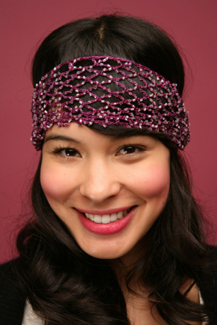 Delicate Crochet Bead Headband