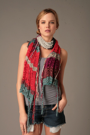 Raggy Ribbon Ladder Scarf