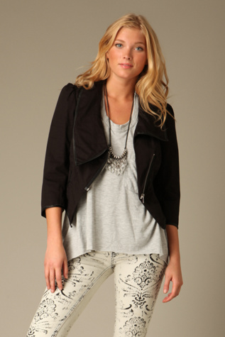 Asymmetrical Herringbone Jacket